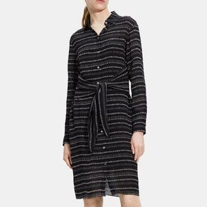 NWT Theory Tie-Waist Shirt Dress